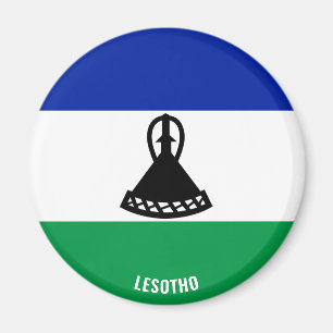 Lesotho Flag Charming Patriotic Magnet