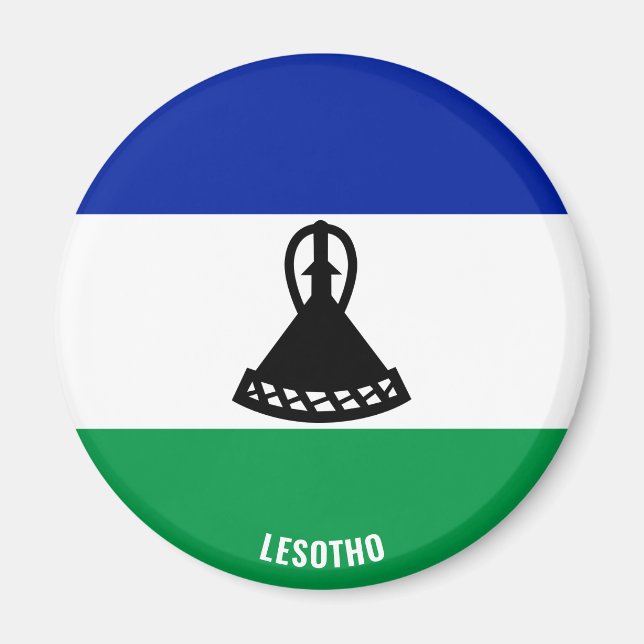 Lesotho Flag Charming Patriotic Magnet (Vorne)