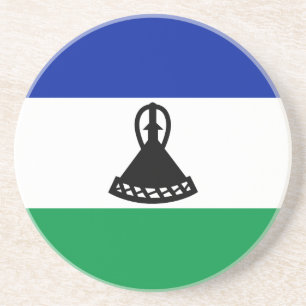 Lesotho Flag Getränkeuntersetzer