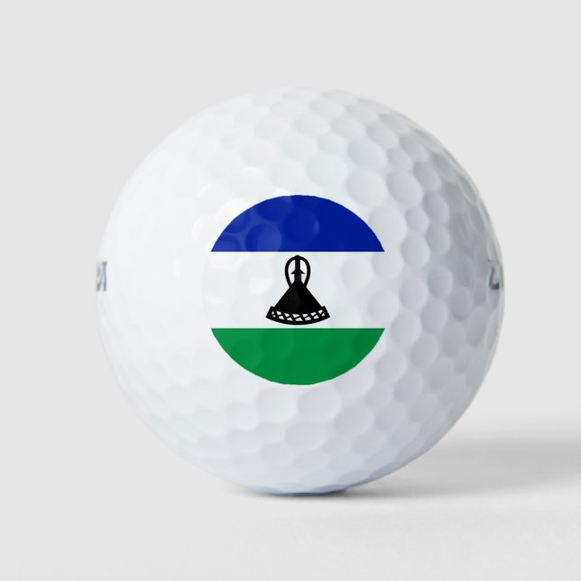 Lesotho Flag Golfball (Vorderseite)