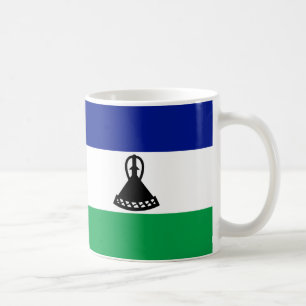 Lesotho Flag Keramik Tasse
