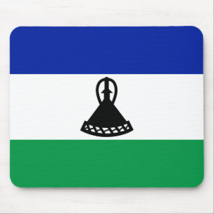 Lesotho Flag Mousepad
