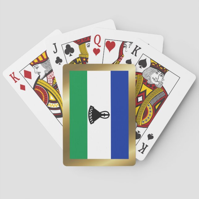 Lesotho Flag Playing Cards Spielkarten (Rückseite)