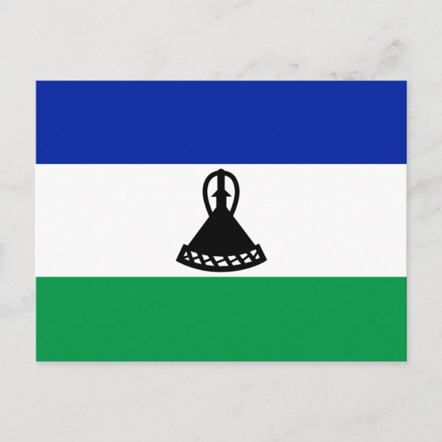 Lesotho Flag Postcard Postkarte (Vorderseite)