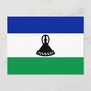 Lesotho Flag Postkarte