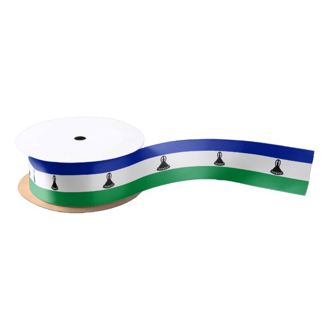 Lesotho Flag Satinband (Spule)