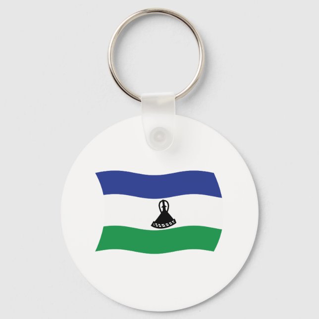 Lesotho Flag Schlüsselanhänger (Vorderseite)
