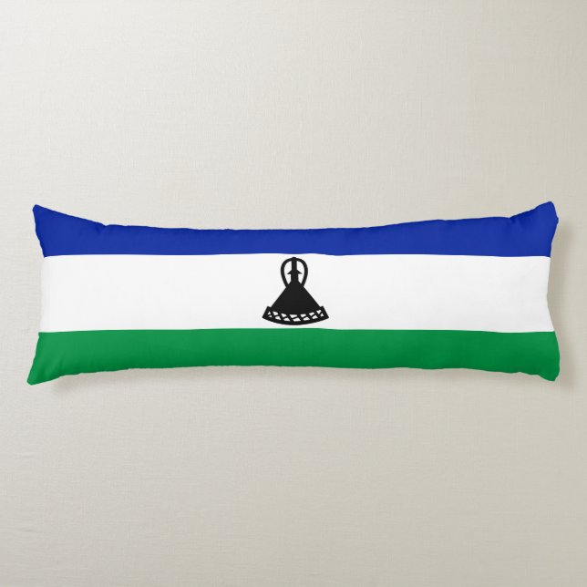 Lesotho Flag Seitenschläferkissen (Vorderseite)