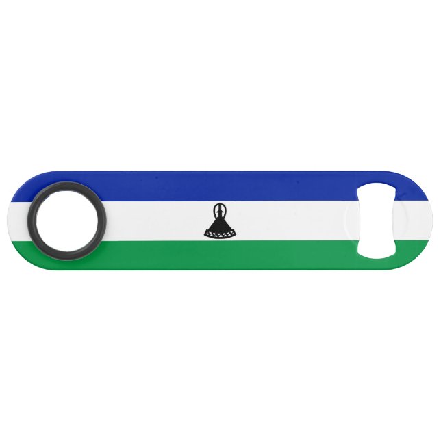 Lesotho Flag Speed Flaschenöffner (Vorderseite (Horizontal))