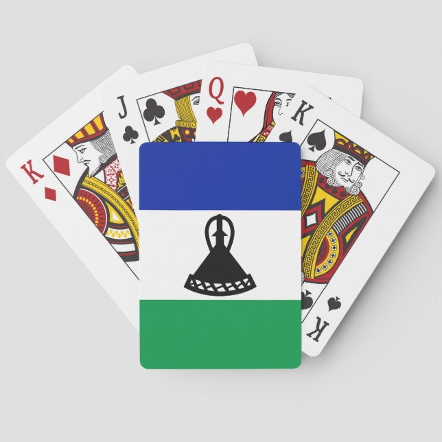 Lesotho Flag Spielkarten (Rückseite)