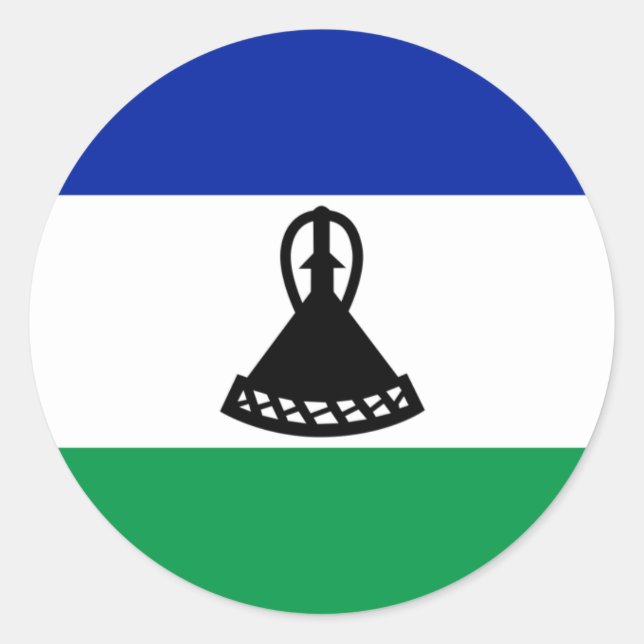 Lesotho Flag Sticker (Vorderseite)