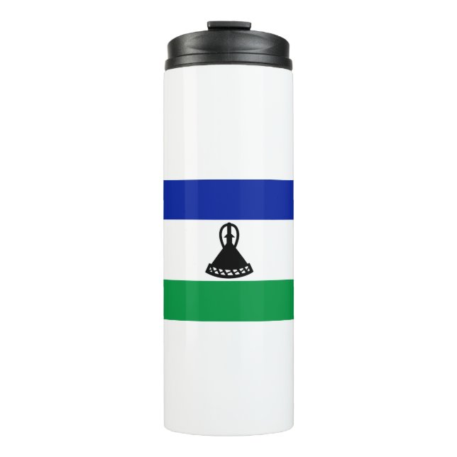 Lesotho Flag Thermosbecher (Vorderseite)