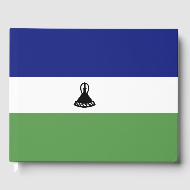 Lesotho-Flagge Gästebuch (Vorderseite)