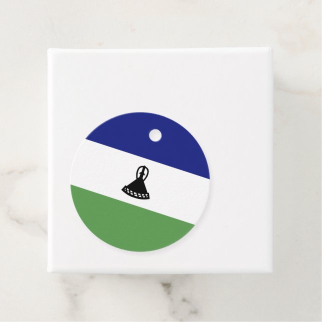 Lesotho-Flagge Geschenkanhänger (Beispiel)
