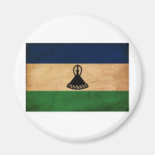 Lesotho-Flagge Magnet
