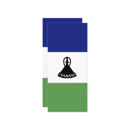 Lesotho-Flagge Menükarte