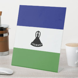 Lesotho-Flagge Sockelschild