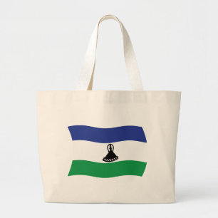 Lesotho-Flagge Tragetasche