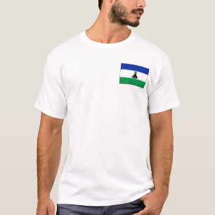 Lesotho-Flagge und Karte T-Shirt