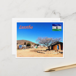 Lesotho - Panorama - Postkarte