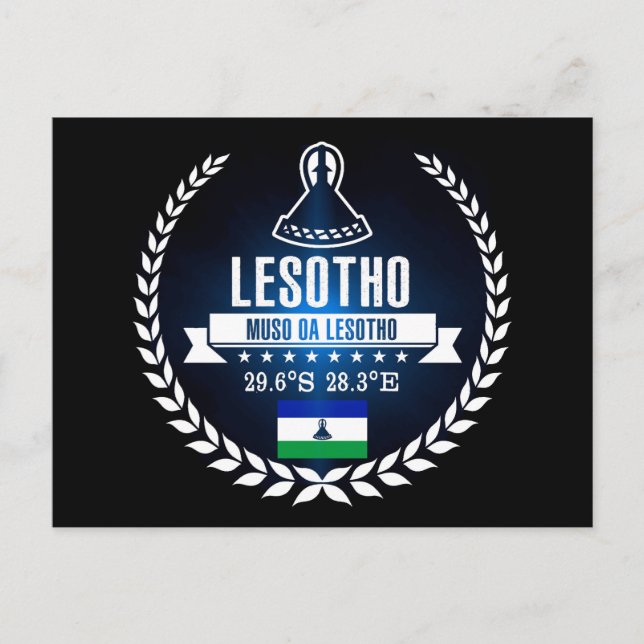 Lesotho Postkarte (Vorderseite)