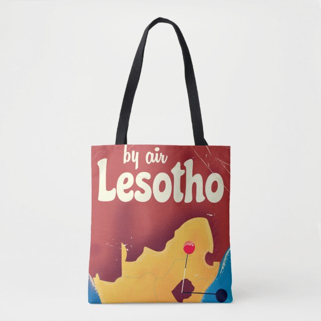 Lesotho Vintage Reiseplakat (Vorderseite)