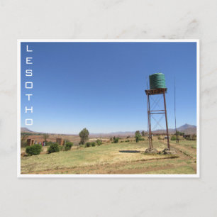 Lesotho Wassertank Postkarte