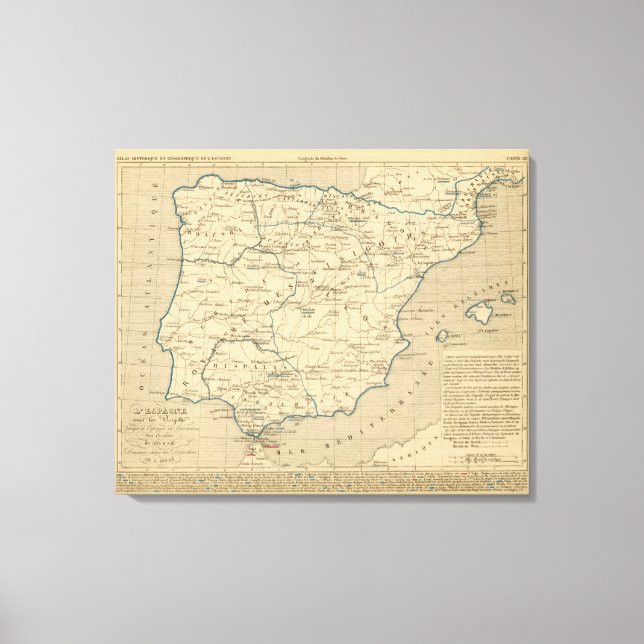 L'Espagne 585 a 756 Leinwanddruck (Vorderseite)