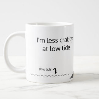 Less Crabby Need Coffee Ecuadorian Hermit Crab Art Jumbo-Tasse