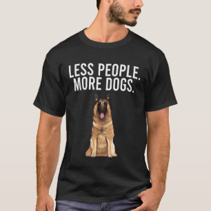 Less People More Dogs Belgian Tervuren Introvert T-Shirt