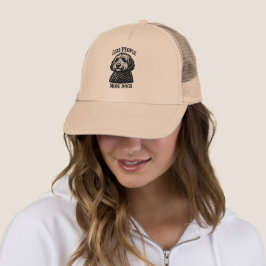 Less People More Dogs Hat – Goldendoodle Graphic Truckerkappe