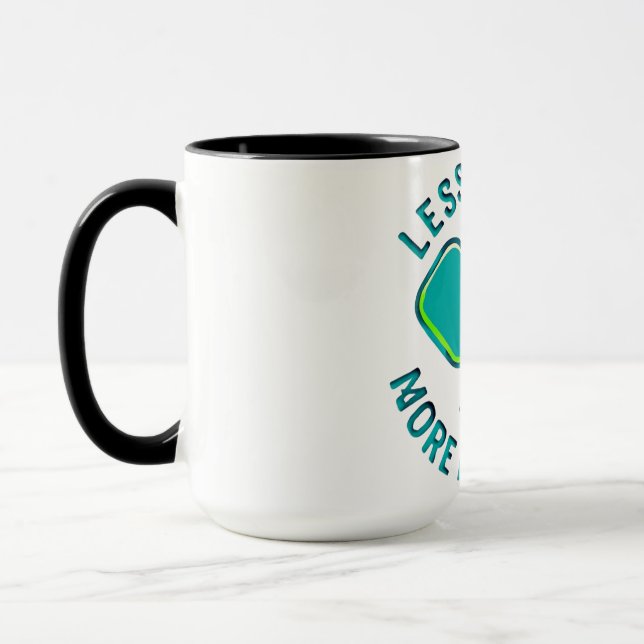 Less Stress More Pickleball Funny Player Mug Tasse (Links)