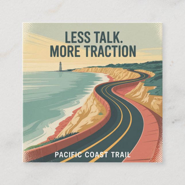 Less Talk. More Traction Telefonnummerkarte (Vorderseite)
