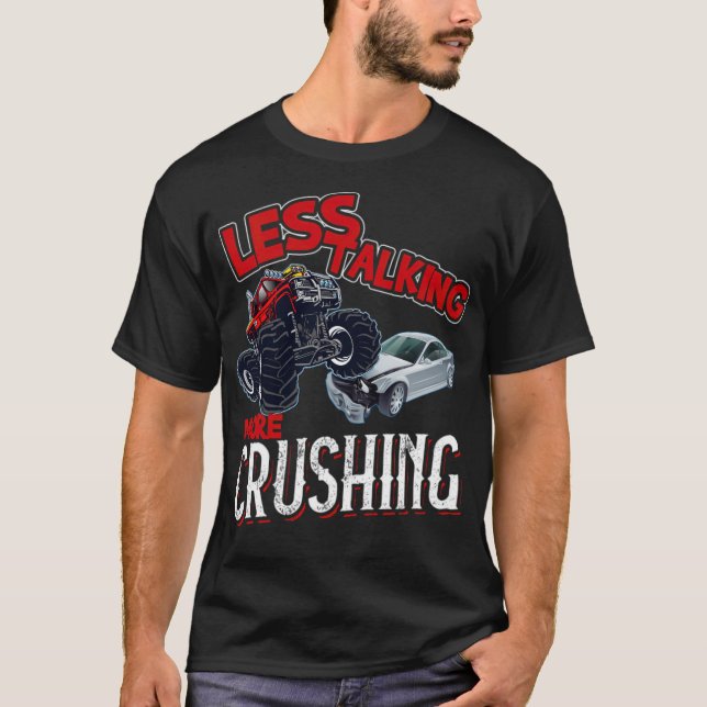 Less Talking More Crushing  Monster alpaca gay rig T-Shirt (Vorderseite)