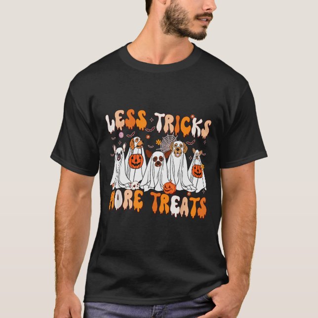 Less Tricks More Treats Soky Ghost Dogs Vet Tech  T-Shirt (Vorderseite)