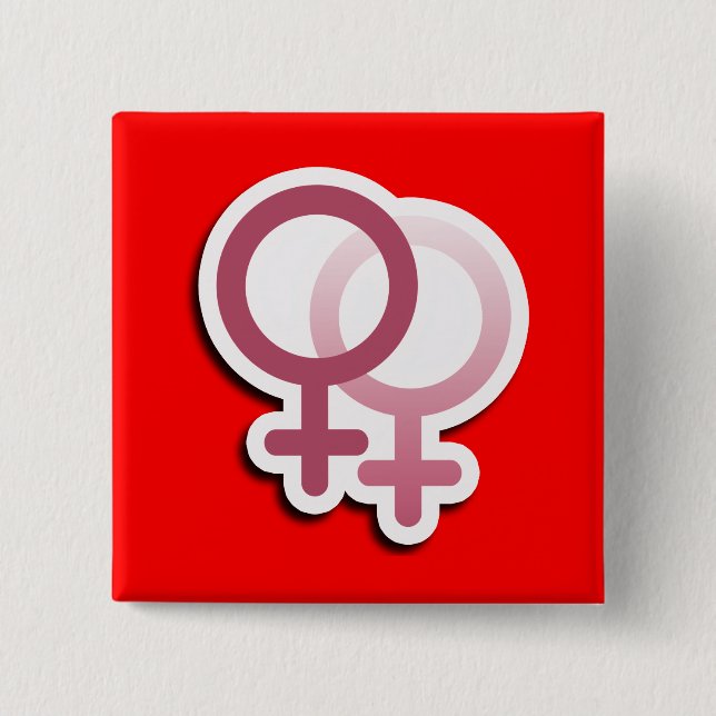 LESSBIAN LIEBE-SYMBOL-ROSA - .PNG BUTTON (Vorderseite)
