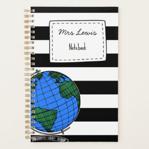 LESSON PLANNANT WITH NAME world theme Planer