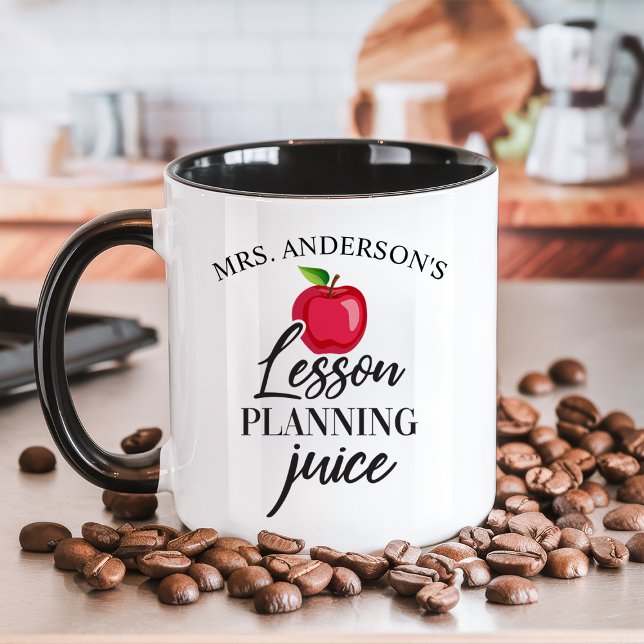 Lesson Planning Juice Funny Personalisiert Teacher Tasse (Von Creator hochgeladen)