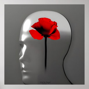 Lest We Forget - AI Digitaler Kunst Druck  Poster