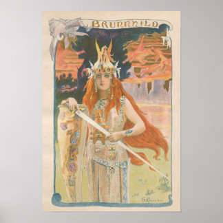 L'Estampe Moderne: Brunnhild, Gaston Bussiere Poster