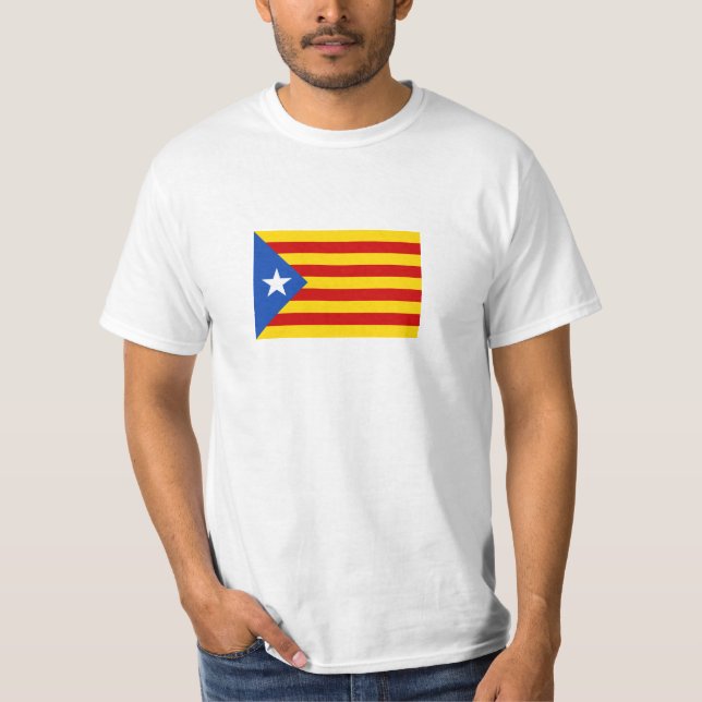 L'Estelada Blava Catalan Independence Flag T-Shirt (Vorderseite)