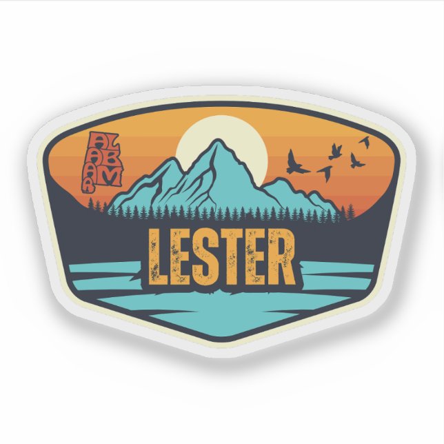 Lester, Alabama Aufkleber (Vorderseite)