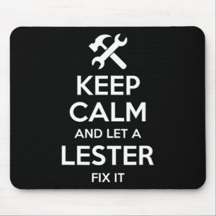 Lester Funny Surname Birthday Family Tree Wiederse Mousepad