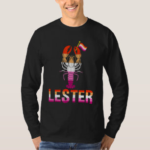 Lester Lesbian Hummer Pride Lgbt Matching Lesbian T-Shirt