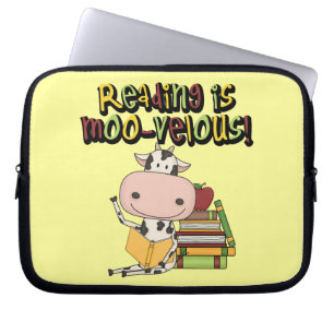 Lesung ist MOO-velous Laptopschutzhülle