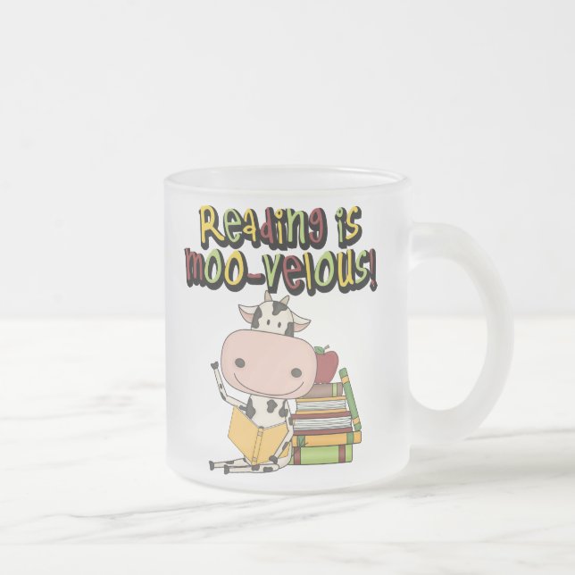 Lesung ist MOO-velous Mattglastasse (Rechts)