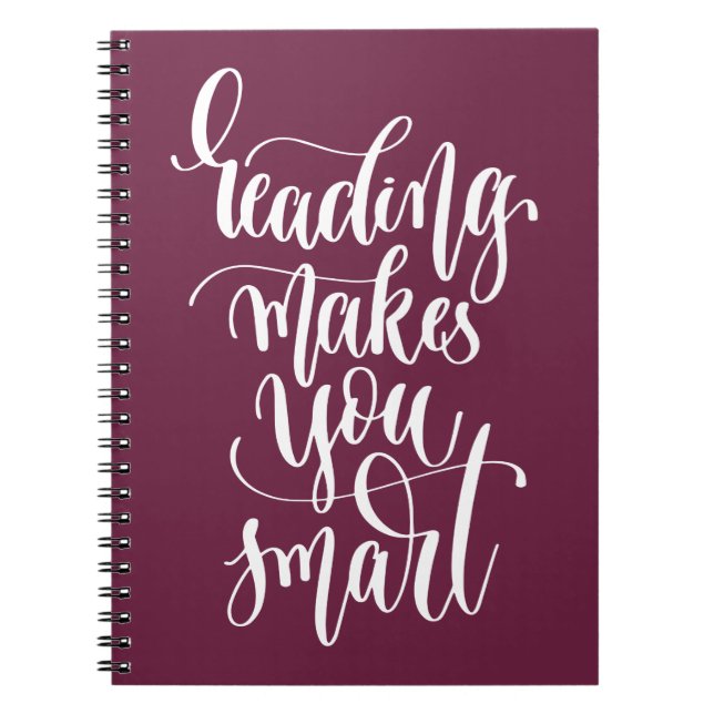 Lesung macht Sie intelligent Notizblock (Vorderseite)