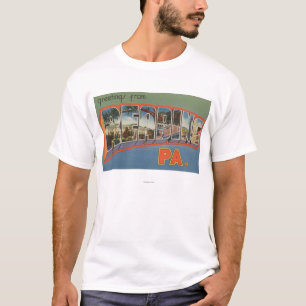 Lesung, Pennsylvania - große Buchstabe-Szenen T-Shirt