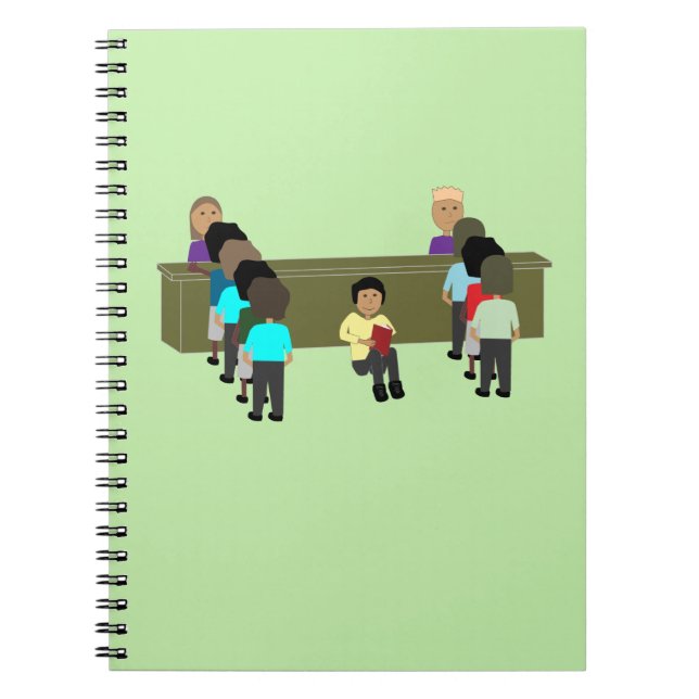 Lesungsbetw die Linien Notizblock (Vorderseite)