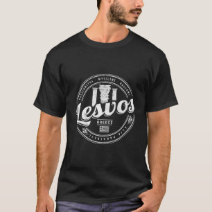 Lesvos Island in Griechenland Retro Vintager Urlau T-Shirt